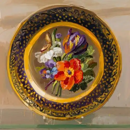 精美手绘瓷盘画 jan de vliegher