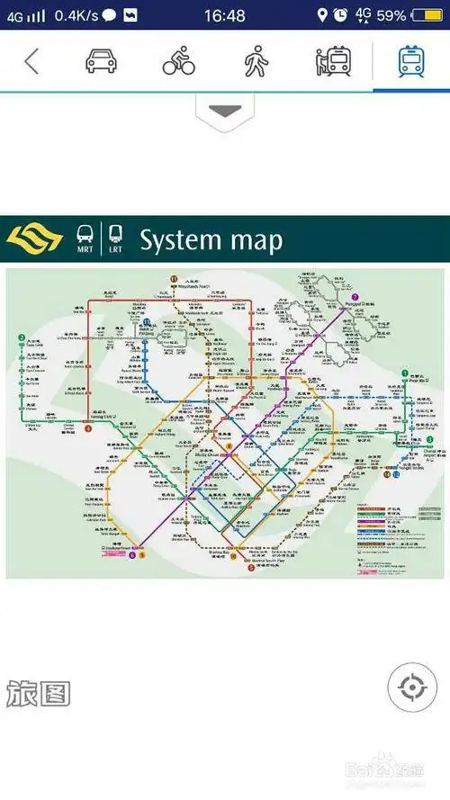 新加坡地图中文版