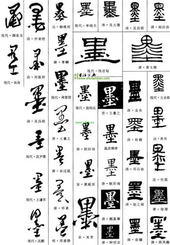 墨字在书法中可以省略四点吗?