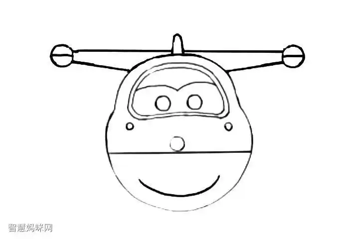 超级飞侠简笔画乐迪怎么画