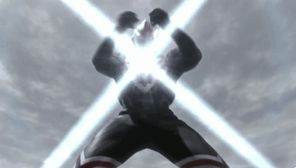 11,z修姆光线 融合迪斯修姆与z光线发射的十字必杀 欧布十字组不止一