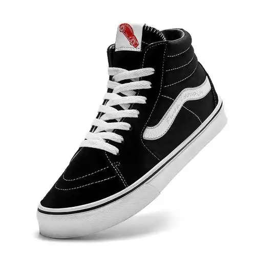 百搭滑板鞋潮流板鞋情侣款高帮帆布鞋男士男鞋休闲透气韩版学生