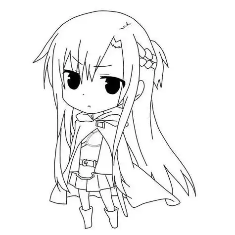 简笔画q版小女孩q版小女孩两个圆就能画q版萌妹二次元q版动漫少女合集