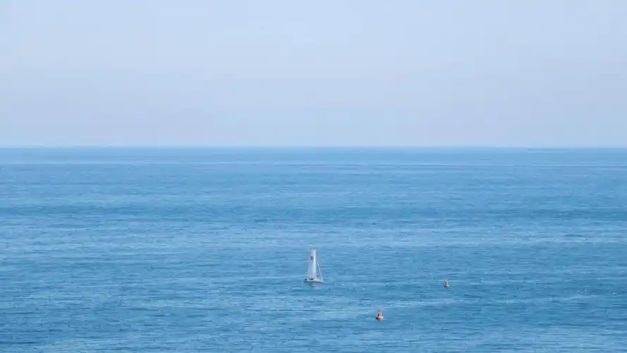 蔚蓝大海清爽迷人风景,风景-回车桌面