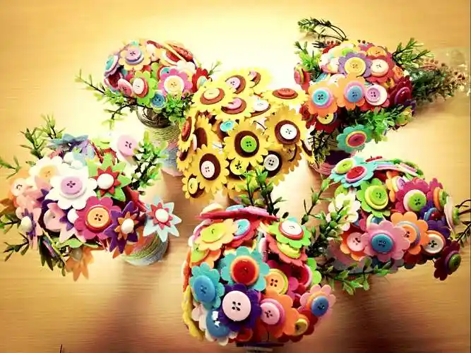 【雨花街道助残】花开冬日――农花社区残疾人之家手工diy纽扣花