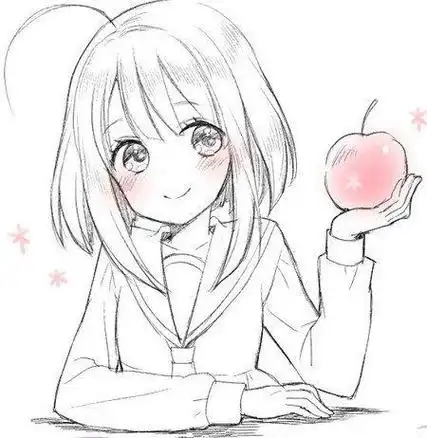 儿童简笔画八开纸线稿 640640巴卫四开纸简笔画卡通素描简笔画卡通