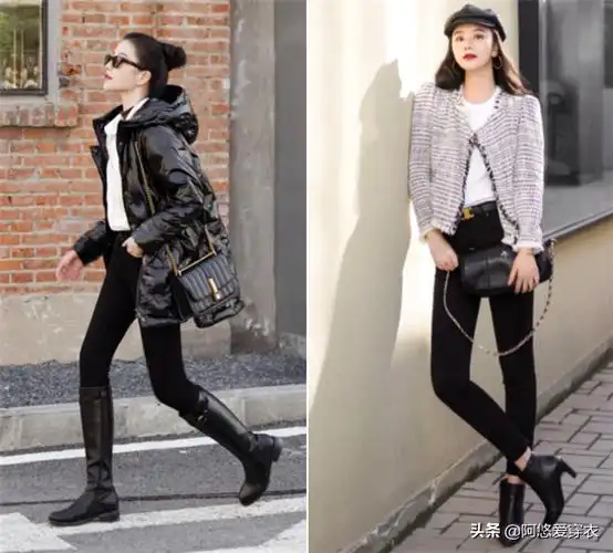 小脚裤配什么鞋子,小脚裤适合穿什么鞋(今年流行"小脚裤 靴子")