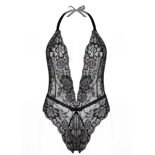 弹力性感蕾丝金丝连体衣透明情趣内衣诱惑套装睡衣欧美外贸7077