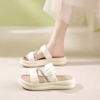 鞋靴>时尚女鞋>女士凉鞋>其它女士凉鞋>百丽踏>百丽踏平底拖鞋女夏季