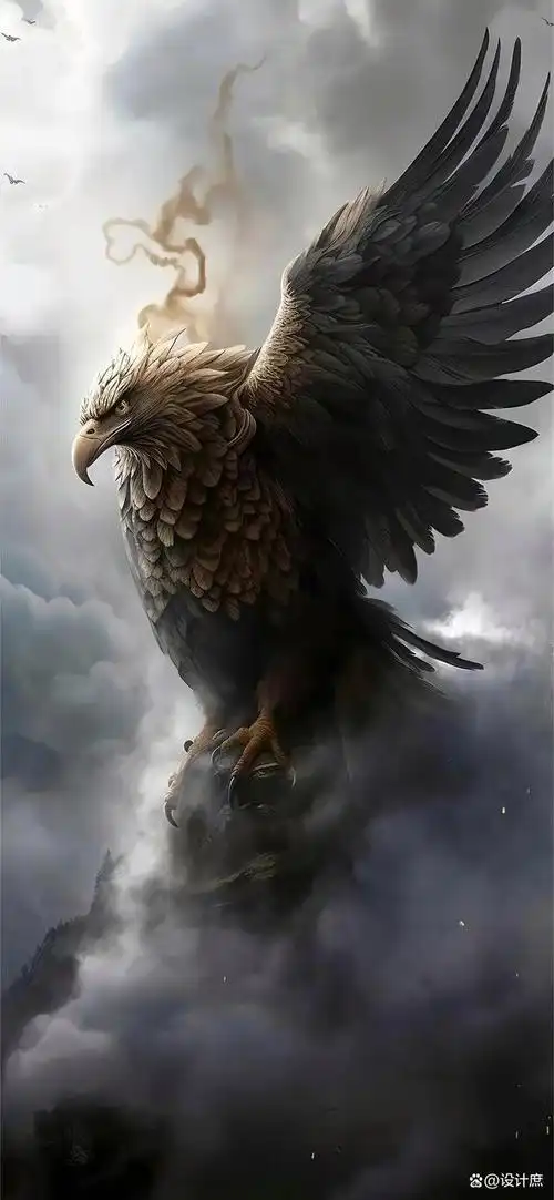 手机壁纸美图分享之雄鹰展翅欲高飞