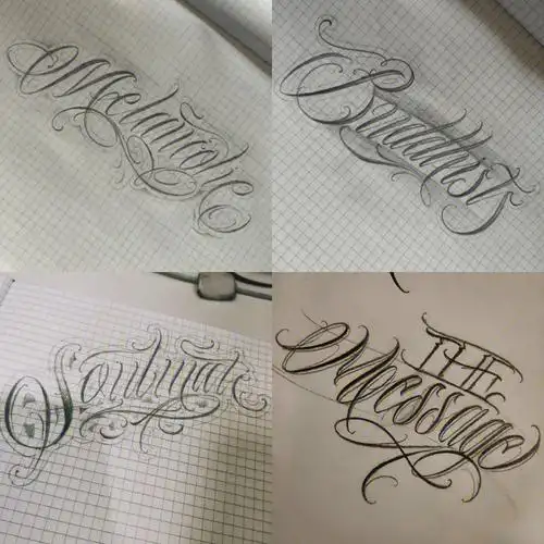 花体字手稿