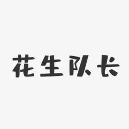 花生队长-布丁体字体签名设计