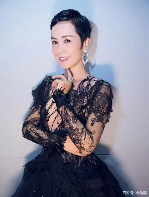 蒋雯丽不够大,一身黑色透视装出席活动,也一样敢穿年轻人