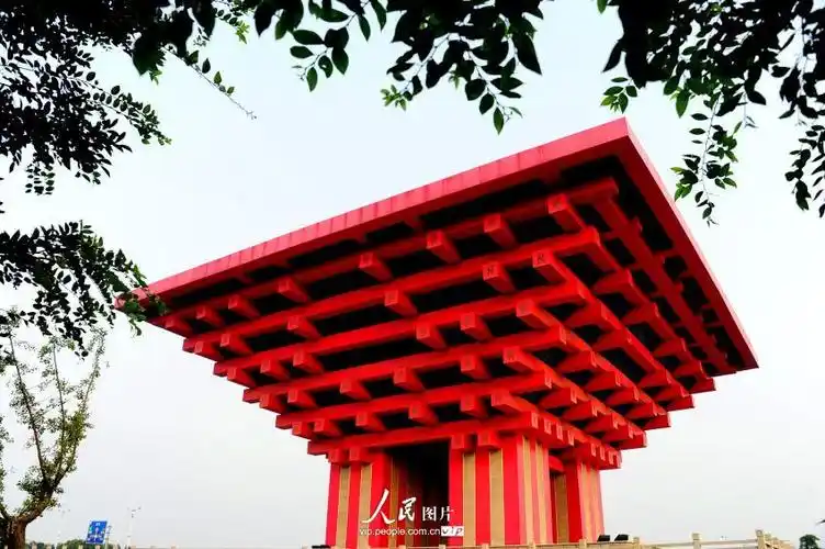 2014年10月5日,江苏省阜宁县山寨版"中国馆".