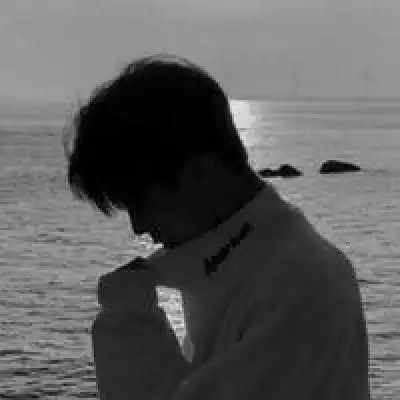 黑白男生头像高冷侧脸我最酷所以要撩妹