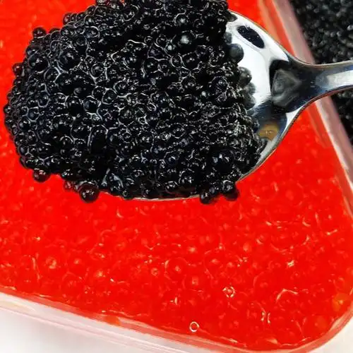 俄罗斯鱼子酱鲟鱼子酱进口黑鱼子酱寿司料理鱼籽酱105克105克黑鱼子酱