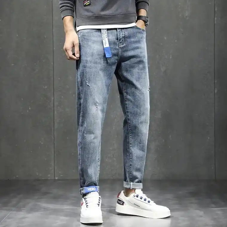 这款水洗牛仔裤真的是男生夏季必备啊!