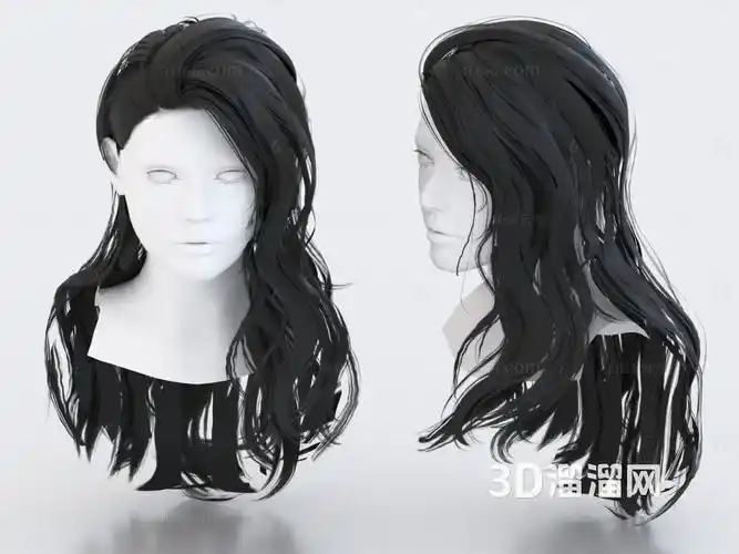 头发 长发 假发 发型3d模型