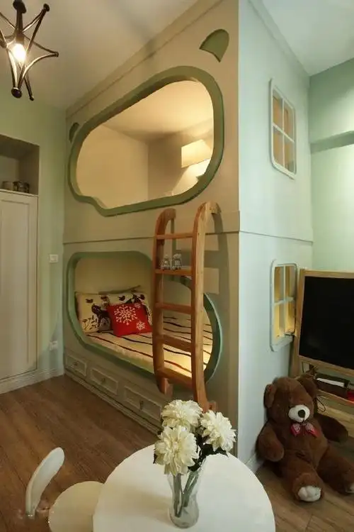 130平现代风三居室,儿童房设计可爱迷人