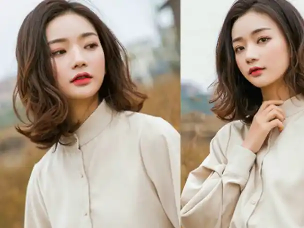 style03梨花头烫卷,齐肩的长度正好打理,这款发型洋气又时尚,还可以让