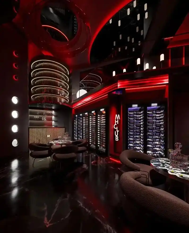 杭州酒吧装修设计案例.科技感 爵士金属风酒吧设计 设计以科技 - 抖音
