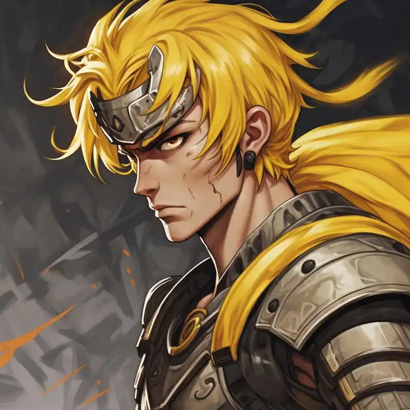 超级酷炫的动漫风格黄头发头像来啦!