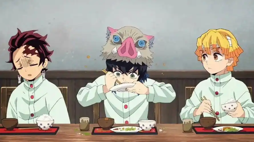 三小只一日日记#鬼灭之刃  #炭治郎  #我妻善逸  #嘴平伊之助图