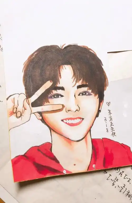 偶像练习生 仙子朱正廷 漫画 卡通人物