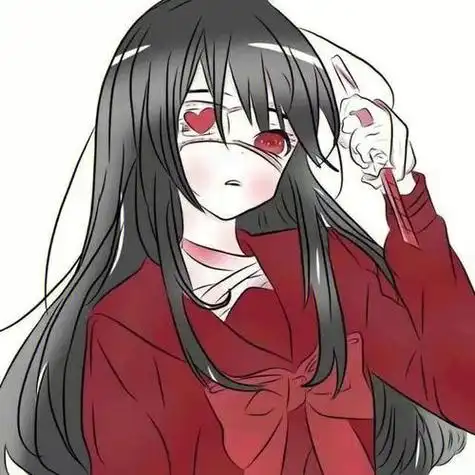 头像女丧气双重人格 女生头像图片大全 -【爱个性】