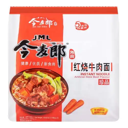 今麦郎 珍品系列弹面 红烧牛肉味 5包入 550g