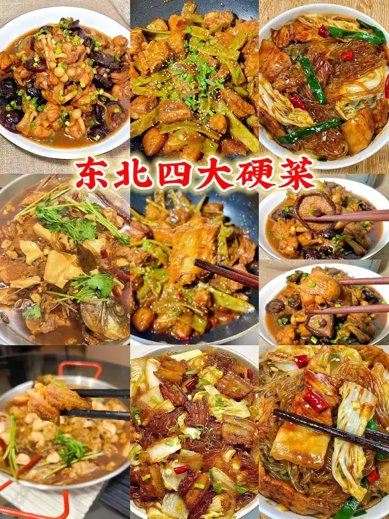 东北四大硬菜分别是什么.#创作灵感 #图文伙伴计划 #东北四 - 抖音