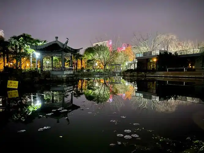 上海 曹杨公园的夜晚