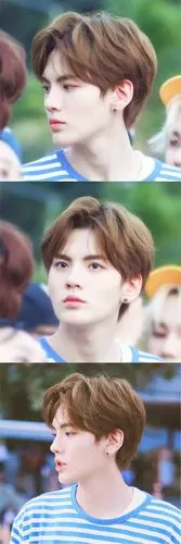 男士假发男中分刘海短发纹理烫卷发时尚帅气蓬松透气自然逼真发丝 你