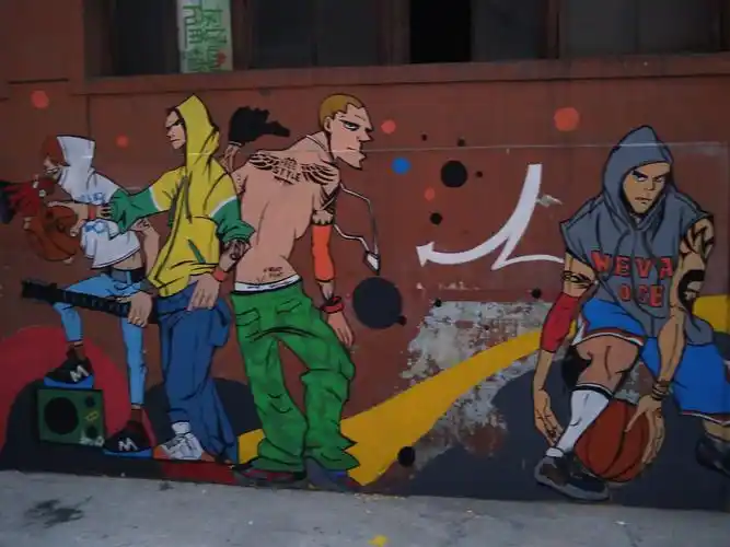 商场石家庄墙体彩绘|插画|新锐潮流插画|河北石家庄墙绘 - 原创作品