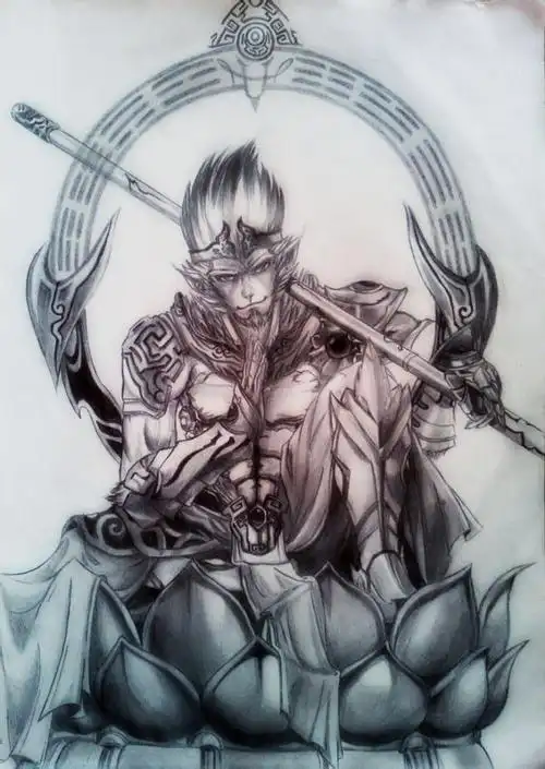 帅气霸道冷酷男生铅笔画图片