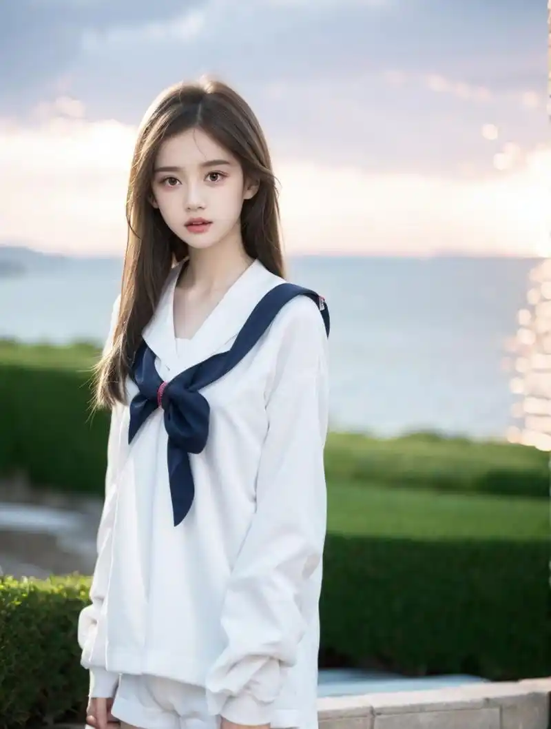 清纯美少女水手服写真照片,漂亮小姐姐甜美可爱#美女# #水手服少女