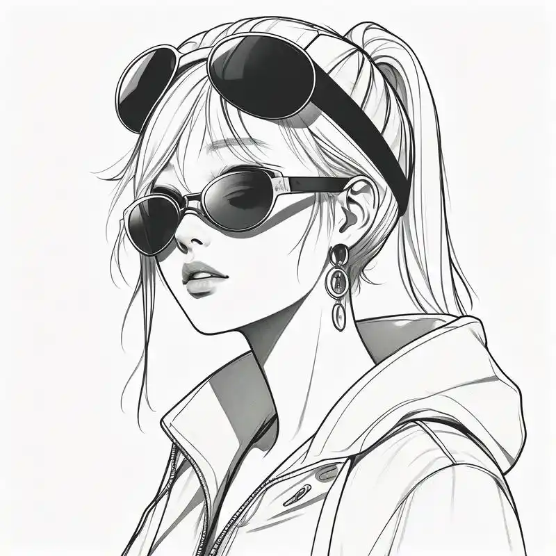 黑白头像女生,冷酷又霸气90