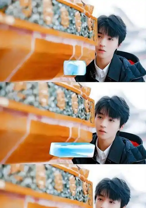 王俊凯在《万里走单骑》中的剧照,红墙白雪气氛太强,满满少年感