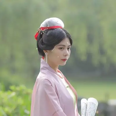 巾帼宋制首服包头发头巾不含发带