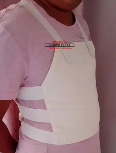 医用胸部固定带背心式纯棉白布胸带胸部骨折心脏搭桥手术术后胸带