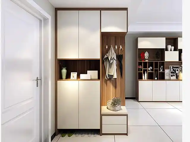 玄关鞋柜简约现代定制入户柜门厅