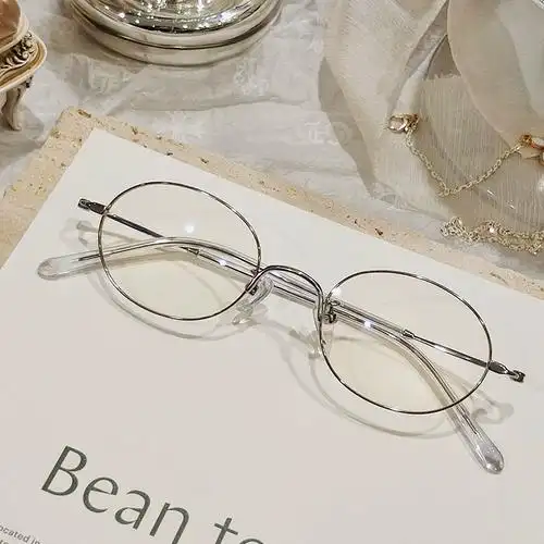 高度数近视眼镜框女小脸小瞳距椭圆框高度数散光窄脸小号眼镜架男