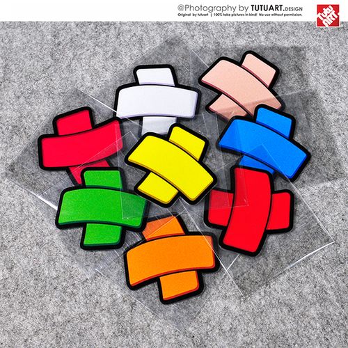 tutu圖圖車貼 趣味大叉ok邦 创可贴伤痕遮盖贴个性修补防水反光贴