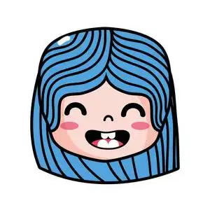 女孩微笑头像图片
