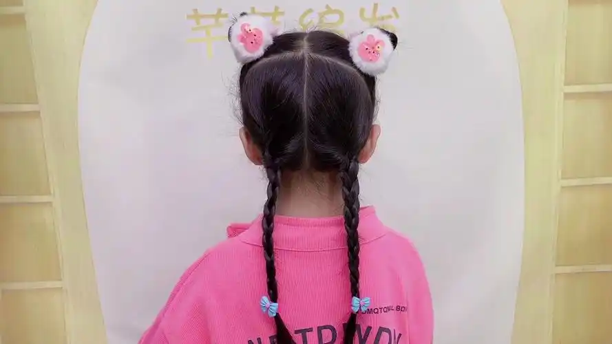 儿童可爱丸子头发型,简单易学