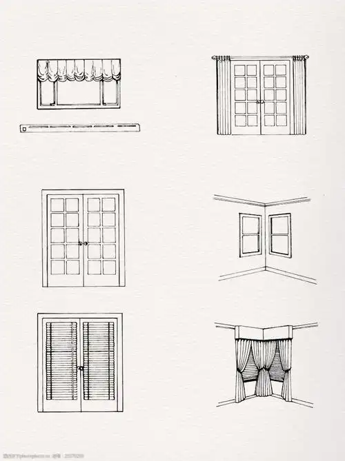 一组简约的窗户素材整理