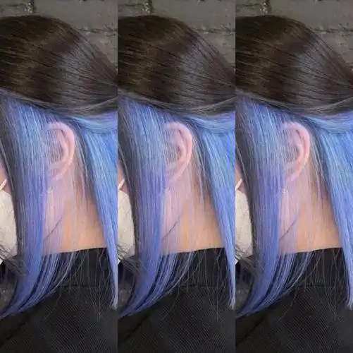 色_挂耳染_蓝色系_emon烫染专门店(吾悦广场店)攻略_蓝灰色_时尚_发型