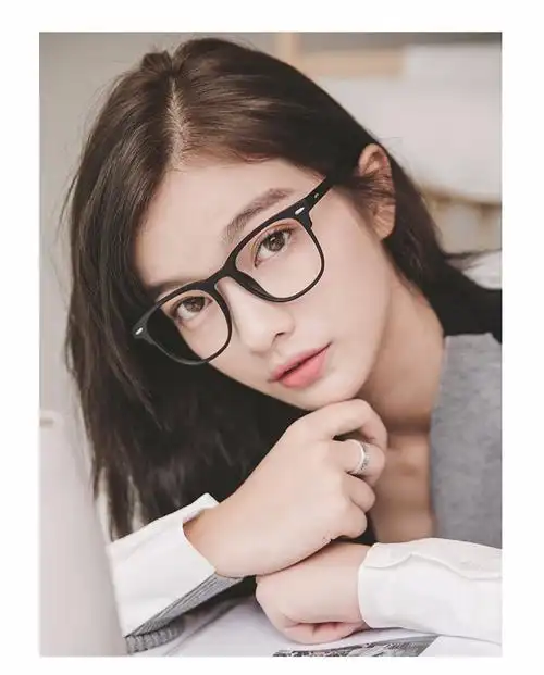近视眼镜女防蓝光有度数瘦脸素颜韩版潮大眼睛框架网红款透明粉156非