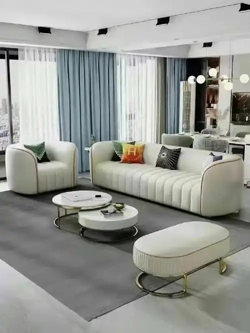 现代轻奢款沙发饱满高密海绵填充