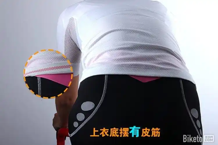 综合上述因素,速盟女士骑行服在衣服下摆处取消皮筋的设计,是经过各